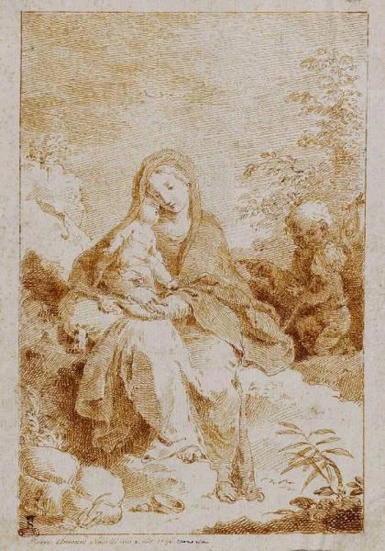 Sacra Famiglia con Giovannino - Sistema Museale Montichiari Musei. Museo Lechi, Chiari, Brescia